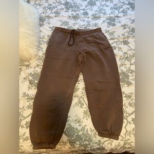 Brown Aritzia Joggers